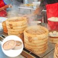 thumbnail image 4 of MasteelfCA 1 Set Handmade Bamboo Steamer Kitchen Food Steamer with Lid Cooking Tool, 4 of 8