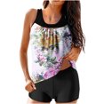thumbnail image 1 of Birdeem Ensembles de Bikinis pour Femmes Dames Mode Multicolore Rétro Imprimé Fleur Feuille Maillots de Bain Bretelles Femmes Maillot de Bain Deux Pièces, 1 of 12