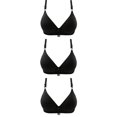 thumbnail image 3 of 3 Pcs Soutien-Gorge Femme Brodé Brillant Confortable Respirant Sans Armatures, 3 of 4