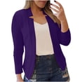 thumbnail image 1 of cfhntfmh Plus Size Cardigan for Women Fashion Open Front Long Sleeve Tunci Shirts Fall Formal Work Office Cardigans, 1 of 5