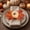 Beige, variante sur Sentmoon Anneau de Serviette en Velours Citrouille et Feuille d'Érable Supports en Velours Mousse pour Mariage Hôtel Déco de Table Rustique