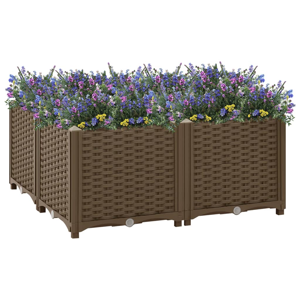 vidaXL Lit Surélevé 80x80x38 cm Polypropylène