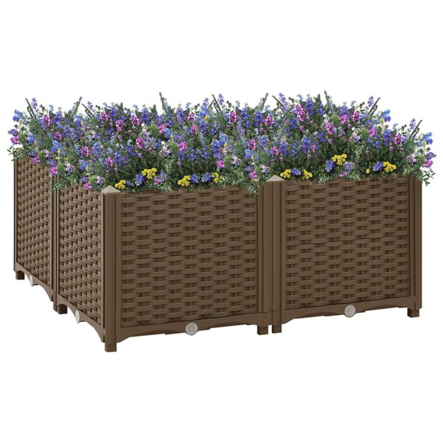 vidaXL Lit Surélevé 80x80x38 cm Polypropylène
