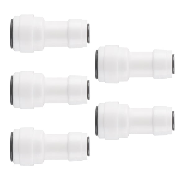 Unique Bargains 3/8 to 1/4 Inch OD Straight Quick Connect Tube Purificateur d'Eau Push in Raccords pour Système d'Osmose Inverse 5pcs