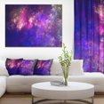 thumbnail image 1 of Clear Purple Starry Fractal Sky - Abstract Canvas Art Print, 1 of 3