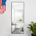 thumbnail image 1 of NeuType Full Length Floor Mirror Rectangular Black 59"x19", 1 of 8
