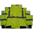 thumbnail image 1 of Petra Roc LBJ-C3-4X Jacket Lime Bomber ANSI-ISEA & EN471 Class 3 Waterproof Jacket with Removable Fleece Liner, 4X, 1 of 1