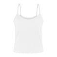 thumbnail image 5 of Women Spaghetti Strap Scoop Neck Ribbed Tank Tops Slim Fitted Cotton Camisole Basic Sleeveless Layering Shirts, 5 of 5