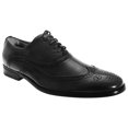thumbnail image 1 of Goor Mens Leather Lace-Up Oxford Brogue Shoes, 1 of 2