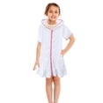 thumbnail image 1 of LSLJS Girls Swim Cover Up Kids Swimsuit Coverup Kids Zip-Up Beach Pool Bathing Suit Robe with Pockets, 1 of 4