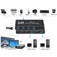 thumbnail image 4 of JIAHAOO USB 3.0 HD KVM Switch 4K 60Hz 2 in 1 Out for Dual Systems Metal Shell Plug and Play Quick Switching Peripheral Control, 4 of 10