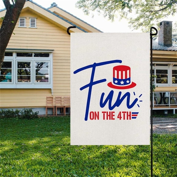 Drapeau de Jardin pour la Fête de l'Indépendance, Bannière de Décoration de Jardin
