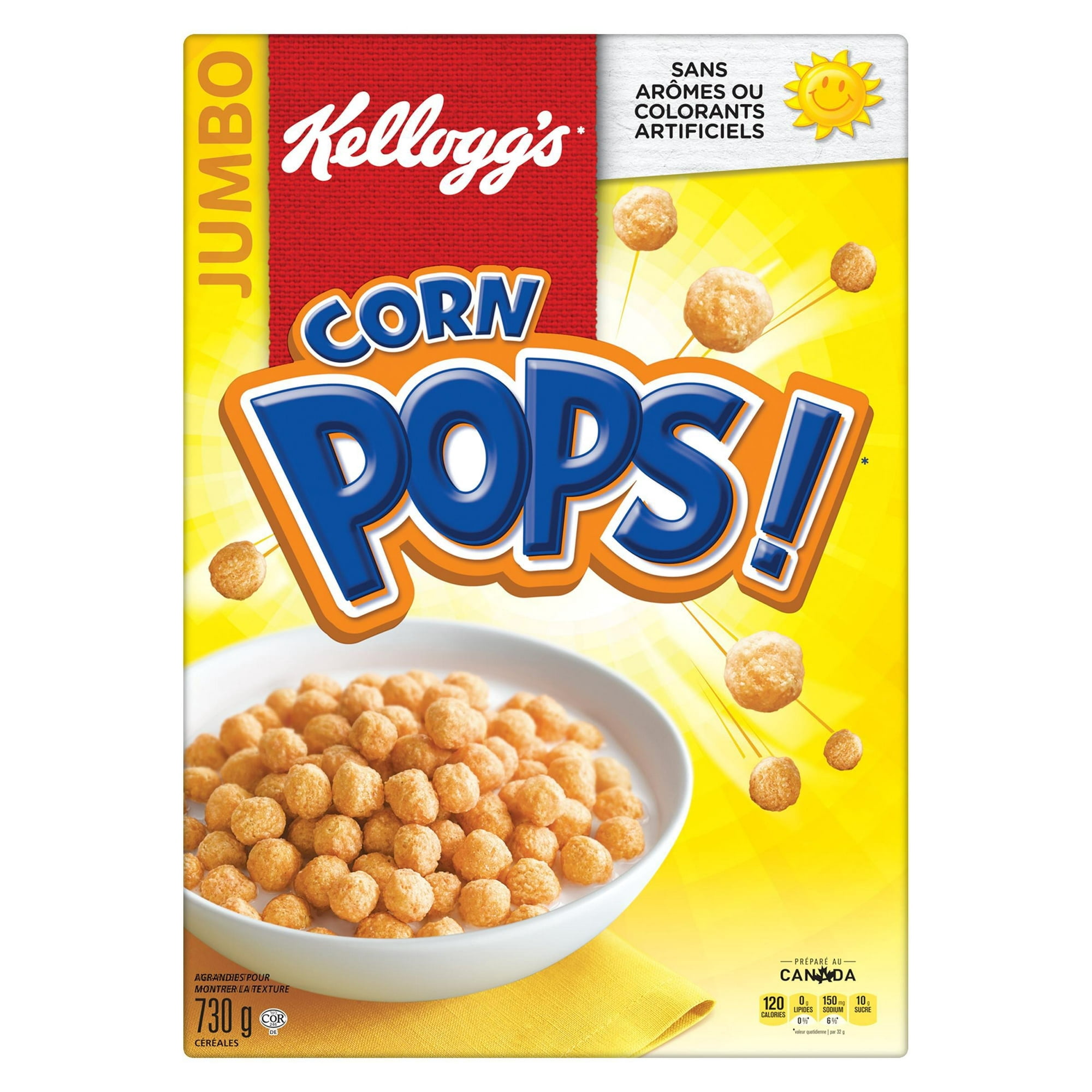Céréales Kellogg's Corn Pops, format géant, 730 g