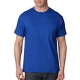 thumbnail image 3 of Hanes Beefy-T Men`s Pocket T-Shirt, M, Deep Royal, 3 of 8