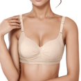 thumbnail image 4 of MIASHUI Bras for Women Comfortable and Transparent Shoulder Strap Cordless Backless Spongeless, 4 of 4