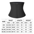 thumbnail image 3 of Shapewear Wrap Trainer Zipper Yoga Exercise Comfortable Sweatband Durable Corset Blue Color L XL, 3 of 8