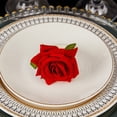 thumbnail image 4 of PEONAVET Fermoir de Serviette de Style Occidental Simulé Décoration de Bureau Anneau de Serviette Rose, 4 of 6