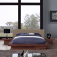 thumbnail image 1 of Modway Freja 3 Piece Queen Fabric Bedroom Set in Walnut Latte, 1 of 5