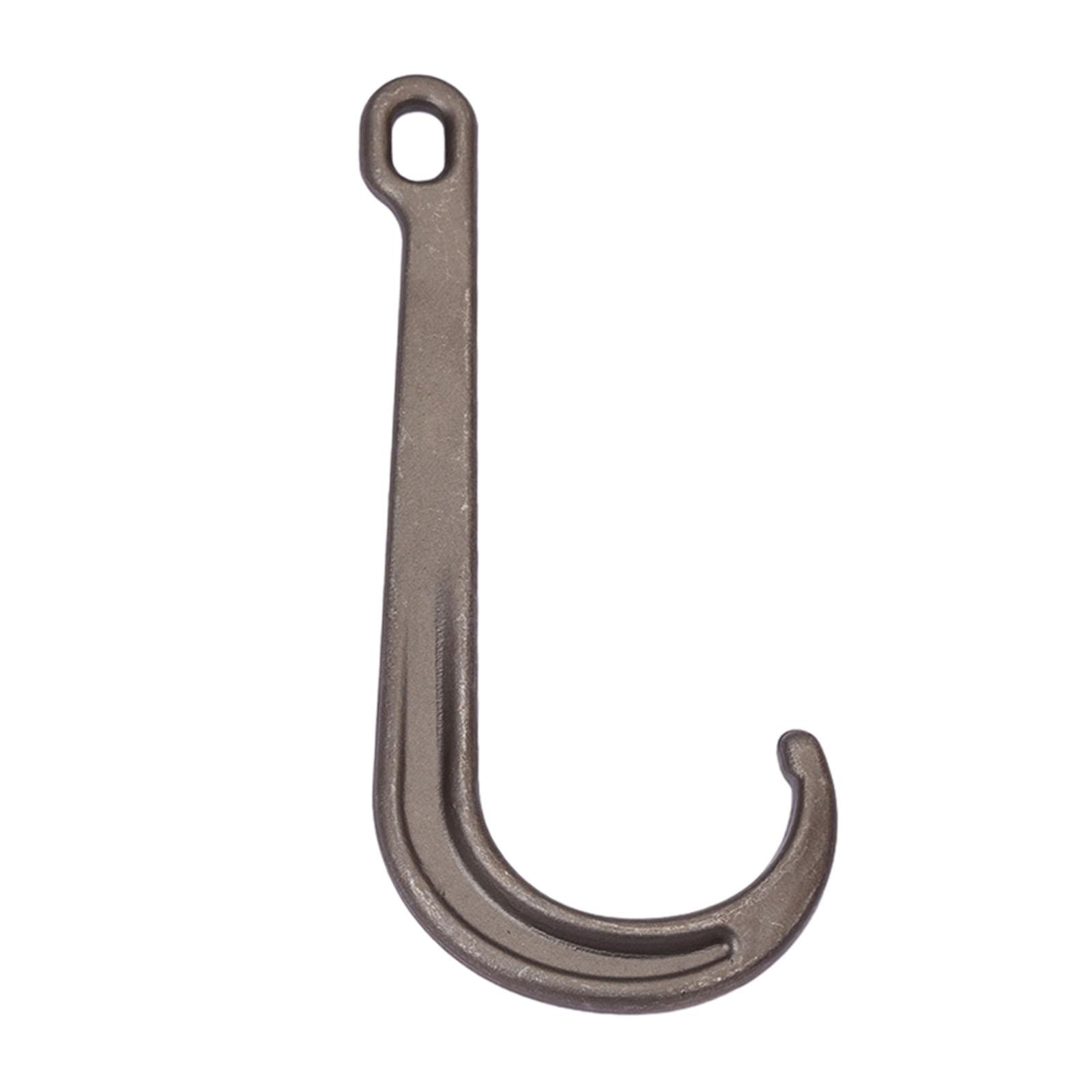 DOLITY Crochet en J Suspendu Robuste pour Projets de Construction Garage Machinerie de Moulage