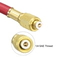 thumbnail image 4 of Unique Bargains Tuyau de Chargement Réfrigération 600 Psi 1,5 m 1/4 SAE, Connecteur à Filetage, Rouge, 4 of 4