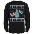 thumbnail image 1 of Mermaid Tree Ugly Christmas Sweater Mens Long Sleeve T Shirt, 1 of 1