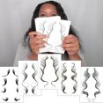 thumbnail image 3 of 2 Pcs Baby Hair Tattoo Stickers Waterproof Tattoo Edges Baby Hair Long Lasting Temporary Tattoo Sticker, Style 06, 3 of 4