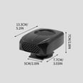 thumbnail image 3 of Leutsin Car Heater, Portable Car Heater,12V Car Windshield Defogger Defroster, 2 In1 Automobile Fast Heating & Cooling Car Heater That Plugs into Cigarette Lighter,Car Heater for Windshield, 3 of 9