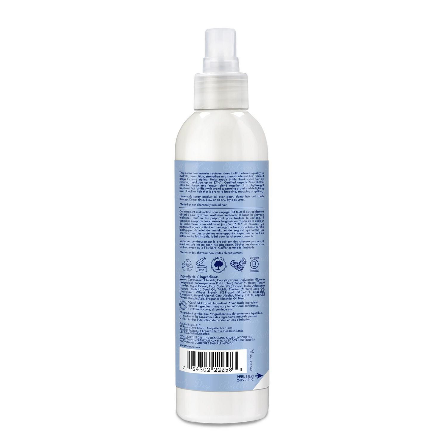 Shea Moisture Miel de Manuka et Yogourt Traitement Multi-Action