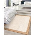 thumbnail image 1 of Indian Handmade Braided Inner White Natural Jute Area Rug, Home Décor Rug, Jute Rug for Bedroom, Dining Room, living room, Doormat Rug Size - 3' x 7' (90 cm x 210 cm), 1 of 5