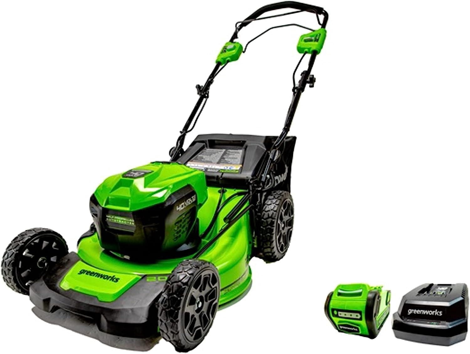 Greenworks Tondeuse auto-propulsée 40V 20 po, batterie de 5,0 Ah et chargeur inclus