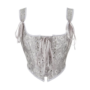 Karymi Corset à Lacets pour Femmes Lingerie Gainante Haut Aguichant jusqu'à 45 % de Rabais Économies d'Été Noël