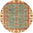thumbnail image 1 of Ahgly Company Tapis d'Intérieur Ronds Abstraits Orientaux Rouges, 4 Pieds Rond, 1 of 6