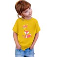 thumbnail image 4 of TZEWGL Tops For Kid Graphic Print Round Neck Loose Short Sleeve Top For Girls Boys size 3-4T, 4 of 4