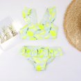 thumbnail image 2 of Girl Swimsuit 2 Piece Summer Tankini Swimsuit Ruffle Floral Pattern Athletic Bathing Suits 6-7 Years, 2 of 6