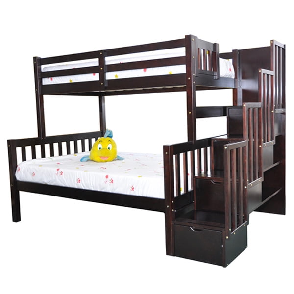 Stairway Twin over Full Bunk Bed
