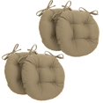 thumbnail image 1 of Coussins de Chaise Ronds Capitonnés en Sergé Uni de 16 Po (Ensemble de 4), 1 of 4