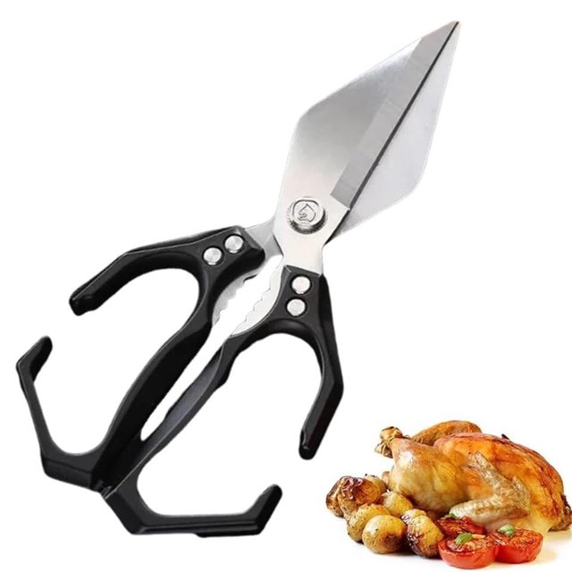Heavy Duty Kitchen Shears,Multifunctional Kitchen Scissors,Stainless Steel Food Scissors,Bone Cutting Shears,Poultry Shears,Ergonomic Handle Scissors,Dishwasher Safe Scissors,Meat Cutting Scissors