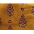 thumbnail image 4 of oneOone Georgette Viscose Fabric Leaves & Paisley Block Print Fabric By The Yard 42 Inch Wide, 4 of 4