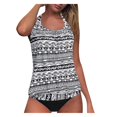 thumbnail image 3 of Women Tankini Swimsuit Tummy Control Top With Shorts Two Piece Bathing Suit, 3 of 6