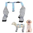 thumbnail image 2 of Kcodviy Dog Shoes Dog Suspender Pet Clothes Rack Small Boots Cute Dog Shoes Pet Clothes Closet Winter Breathable Dog Boots with Adjustable Buckle Strap Outdoor Walking Suspender Boots for Dogs（Gray）, 2 of 7