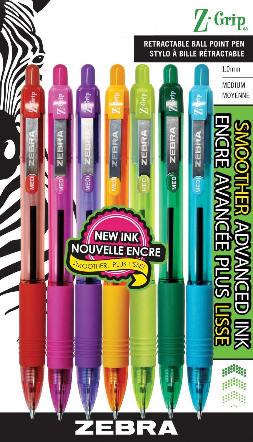 ZEBRA Z-Grip Retractable Ballpoint Pens