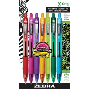 ZEBRA Z-Grip Stylos à bille rétractables