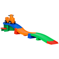 thumbnail image 1 of Qaba 9.8 ft Up and Down Roller Coaster for Kids w/ Side Steps, for 2-5 Yrs, 1 of 10
