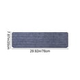 thumbnail image 3 of 7pcs Horizontal Striped Brushed Stair Mats, Household Step Mats, Absorbent Non Slip Sound Insulation Carpet, Polyester Material, Soft Touching, Wear Resistant, Easy To Clean, 3 of 7