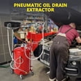 thumbnail image 3 of GloryStar 20 Gallon Waste Oil Drain Tank, Air Operated Portable Oil Drainer with Adjustable Funnel, Fluid Fuel Transfer Drainage with Wheels, Oil Change Container for Automotive Workshops, 3 of 7