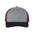 thumbnail image 1 of Adjustable Snapback Trucker Cap, Adjustable, Heather GreyCardinalNavy, 1 of 4