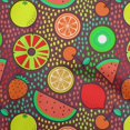 thumbnail image 1 of oneOone Polyester Spandex Red Fabric Tropical Fruit Craft Projects Decor Fabric Printed By The Yard 56 Inch Wide, 1 of 5
