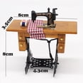 thumbnail image 2 of Mini Sewing Machine with Thread For Wooden 1/12 Dollhouse Miniature Furniture, 2 of 6
