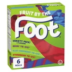Fruit by the Foot Fruit Flavoured Snacks, Pack de variétés, sans gluten, collations pour enfants, 6 rouleaux