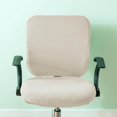 thumbnail image 3 of Elastic Office Chair Seat Covers Stretchable Chair Slipcover Cream, 3 of 8
